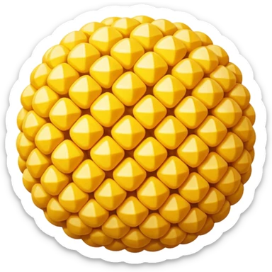 Corn ball sticker