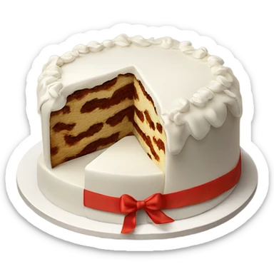 czech traditional christmas cake sticker