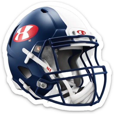 Under armour logo on football helmet sticker