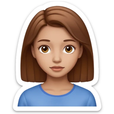 Clean girl I love brwon sticker