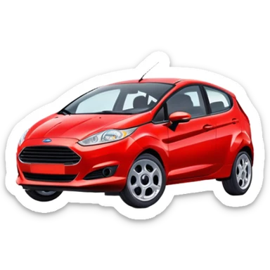 Red Ford Fiesta Emoji sticker