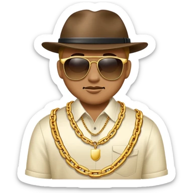 Gangster emoji sticker