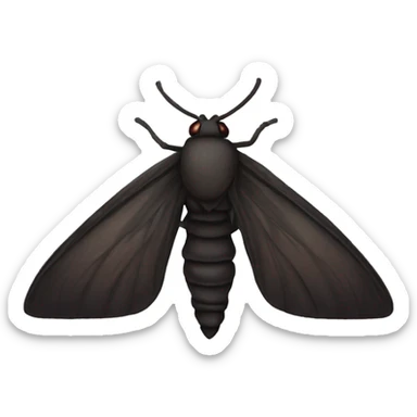 dark moth  sticker