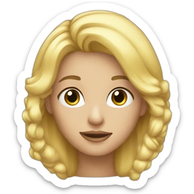 Petite blonde sticker