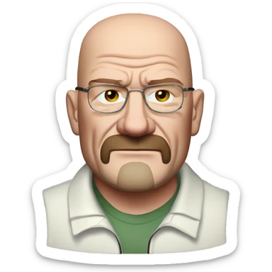 Incredibly overweight Walter White sticker
