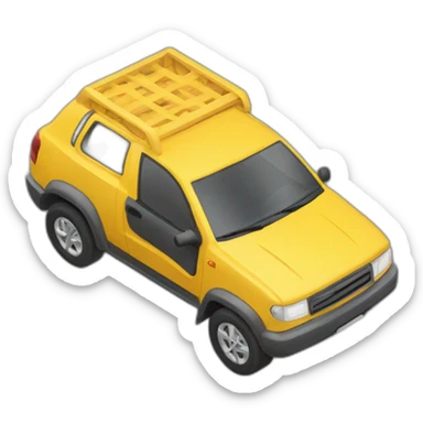 Voiture sur dépanneuse sticker