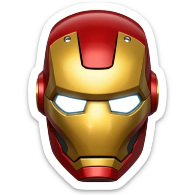 Iron man helmet  sticker