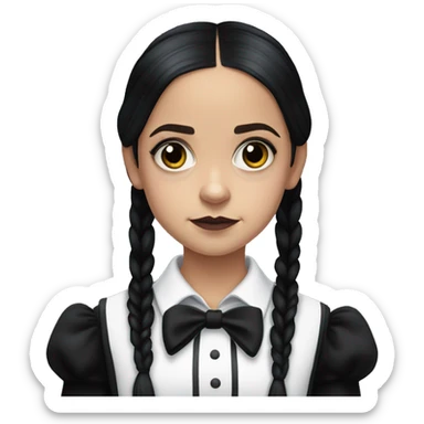 Wednesday Addams Jenna Ortega  sticker