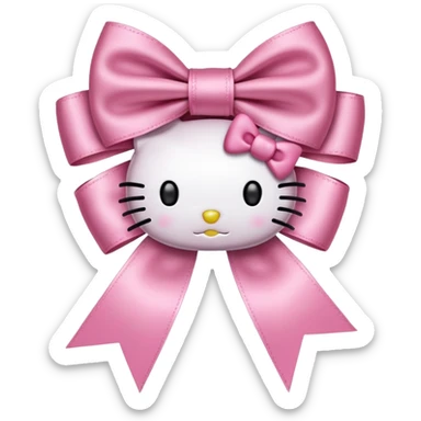 HelloKitty ribbon sticker