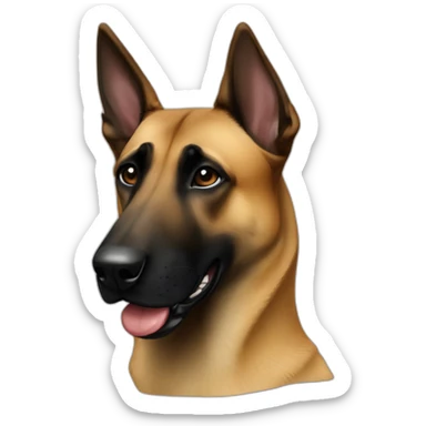 Belgian malinois, bitch sticker