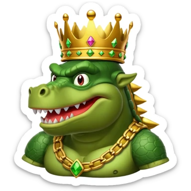 king k rool from donkey Kong Bananza sticker