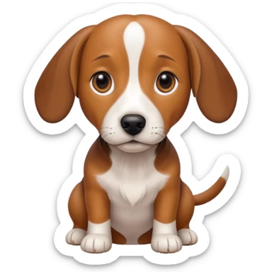 beagle dachshund mix sticker