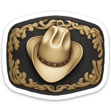 rodeo belt buckle  sticker