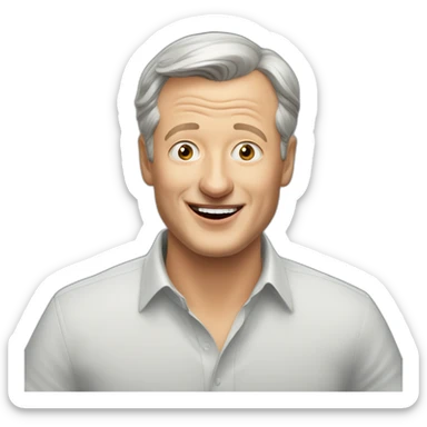 bruno Le Maire qui tire la langue sticker