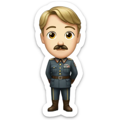 Hitler pointe le ciel du doigt sticker
