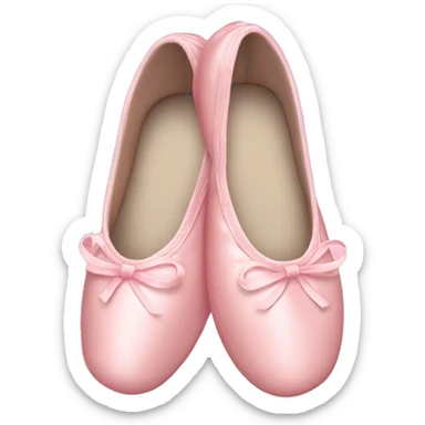 pastel pink ballet shoes sticker