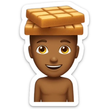 brown raw sugar bars sticker