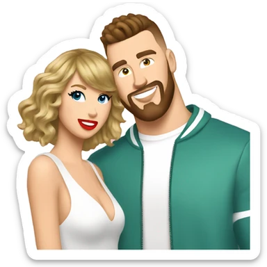 Travis kelce and taylor swift sticker