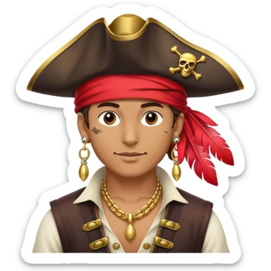 gay effeminate pirate sticker
