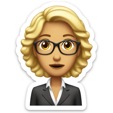 Fancy business woman vp sales hangover sticker