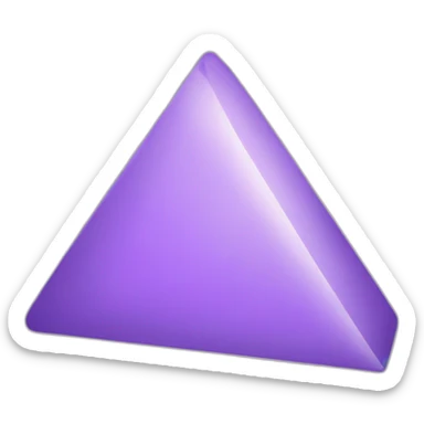 light purple triangle left sticker