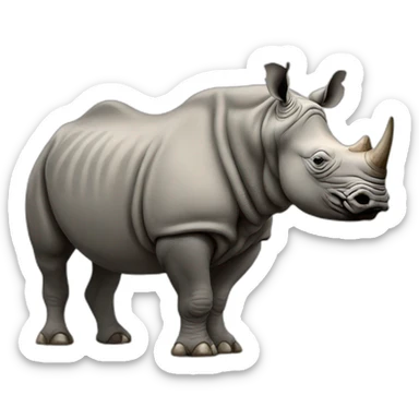 A rhino off Sun sticker