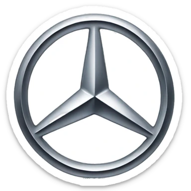Mercedes logo sticker
