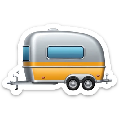 car pulling a venter trailer  sticker