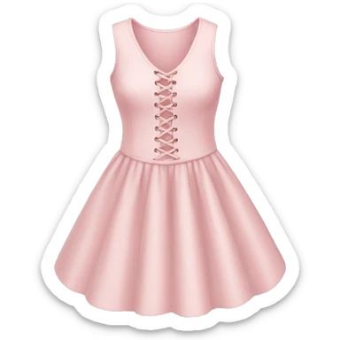 light pink dress with laces  sticker