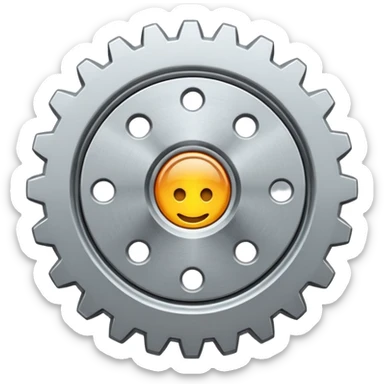 settings gear icon sticker