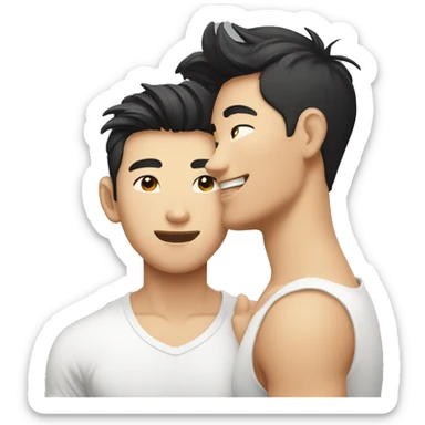 Asian gay couple Thai sticker