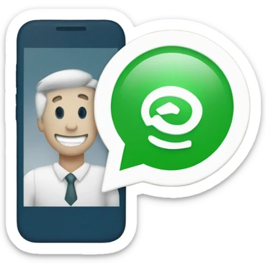 etiquette bleue de validation de compte whatsApp  sticker