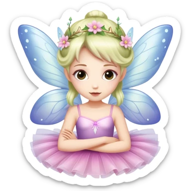 fairy wearing a tutu sticker