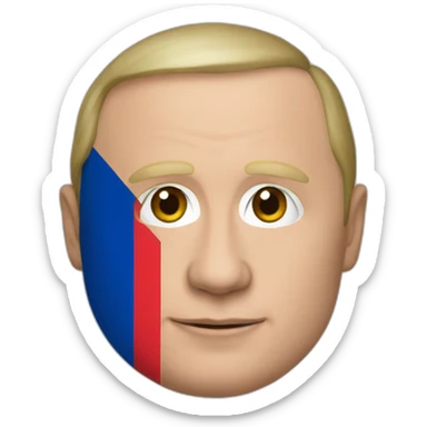 putin with georgia flag sticker