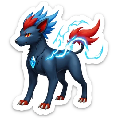 Luxray-Manectric-Houndoom-Pokémon-Fakémon-hybrid-creature sticker