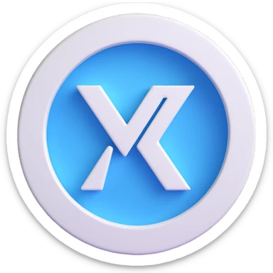 white 3D circle with a blue male symbol (♂) in the center, realistic lighting sticker