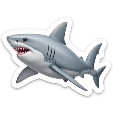 Shark wearing nike shoes sticker