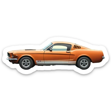 Mustang in Key Largo sticker