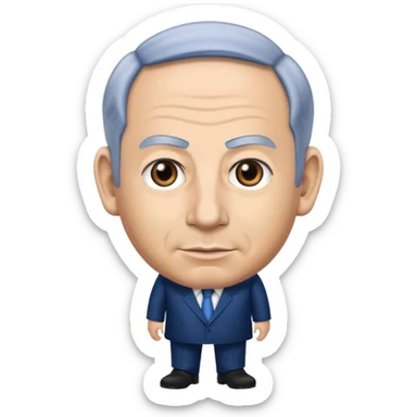 benjamin netanyahu full heightс sticker