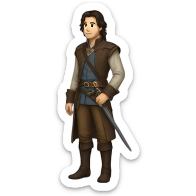 Lan from the wheel of time sticker