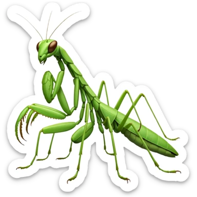 Praying mantis emoji sticker