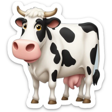 super cow to the rescue sticker