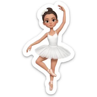 ballet hairstyle sticker