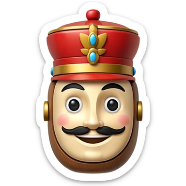 Nutcracker smiling sticker