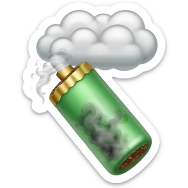 smoke coming out of a blunt sticker