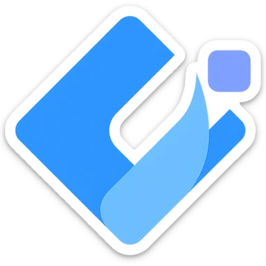atlassian jira logo as a colored icon, clean and modern sticker