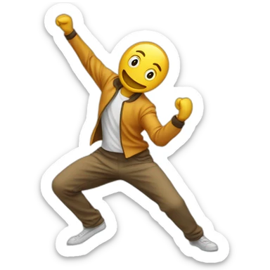 Chat qui danse en fesant un dab sticker