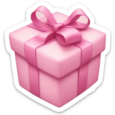Light pink present sticker
