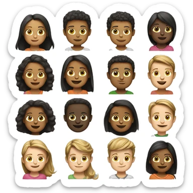 Create 5 emojis for class 5 student sticker