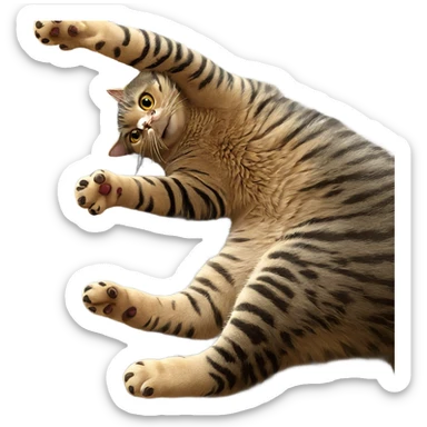 realistic cat portrait closeup sticker